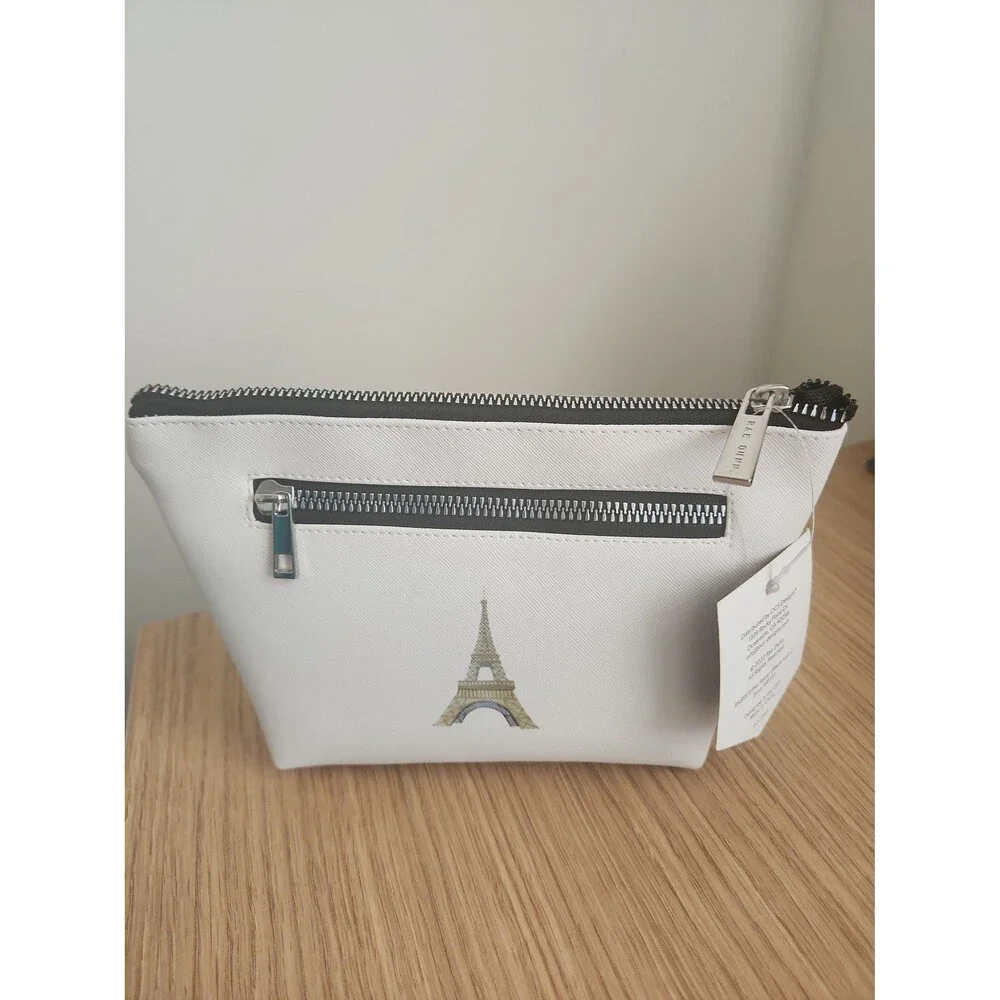 Rae Dunn Paris & Eiffel Tower Cosmetic Pouch NWT